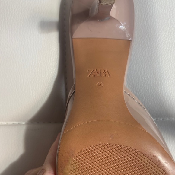 Zara Women's Nude Pointed-Toe Mules - Picture 15 of 15